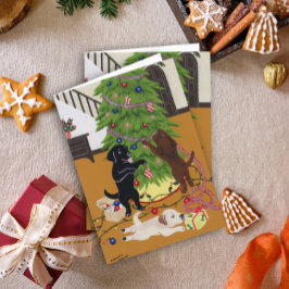 クリスマスツリーラブラドール シーズンカード