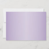 クリスマスツリーラベンダーホリデーズディナーパーティー 招待状 (裏面)