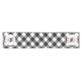 クリスマスツリーランチバッファロープリッドサンタ ショートテーブルランナー (横)