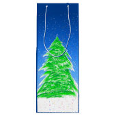 クリスマスツリーラージ抱き枕 ワインギフトバッグ (裏面)