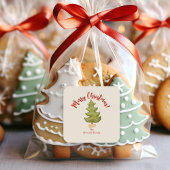 クリスマスツリーレッドグリーン伝統的封筒 スクエアシール