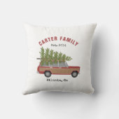 クリスマスツリーレッドファミリーワゴンカー クッション (裏面)