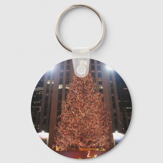 クリスマスツリーロックフェラーセンター キーホルダー (正面)