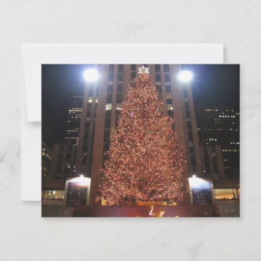 クリスマスツリーロックフェラーセンター シーズンカード (正面)