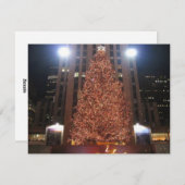 クリスマスツリーロックフェラーセンター シーズンカード (正面/裏面)