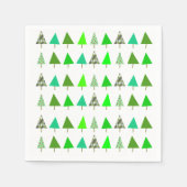 クリスマスツリーロット スタンダードカクテルナプキン (正面)