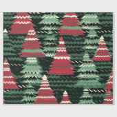 クリスマスツリーロット ラッピングペーパー (フラット)