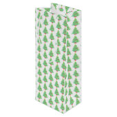 クリスマスツリーワインバッグ ワインギフトバッグ (裏面アングル)