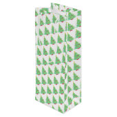 クリスマスツリーワイン抱き枕 ワインギフトバッグ (裏面アングル)