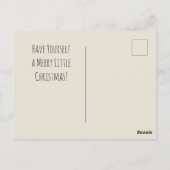 クリスマスツリーヴィンテージイラストレーションアートの子 ポストカード (裏面)