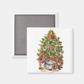 クリスマスツリーヴィンテージ磁石 マグネット (正面/裏面)