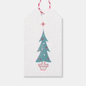 クリスマスツリーヴィンテージ1950sギフトラベル ギフトタグ (正面)