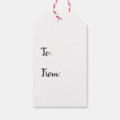 クリスマスツリーヴィンテージ1950sギフトラベル ギフトタグ (裏面)