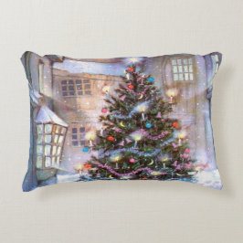 クリスマスツリーヴィンテージ アクセントクッション
