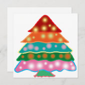 クリスマスツリーヴィンテージ シーズンカード (正面/裏面)