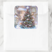 クリスマスツリーヴィンテージ スクエアシール (バッグ)