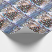 クリスマスツリーヴィンテージ ラッピングペーパー (角)