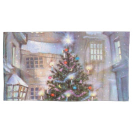 クリスマスツリーヴィンテージ 枕カバー