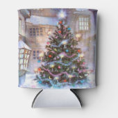 クリスマスツリーヴィンテージ 缶クーラー (正面)