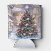 クリスマスツリーヴィンテージ 缶クーラー (裏面)