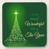 クリスマスツリー一年で最も素晴らしい時間 コースター (正面)