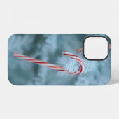 クリスマスツリー上のキャンディケイン iPhoneケース (裏面横)