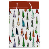 クリスマスツリー中抱き枕 ミディアムペーパーバッグ (正面)