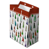 クリスマスツリー中抱き枕 ミディアムペーパーバッグ (裏面アングル)