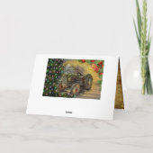 クリスマスツリー付きクリスマスファームトラクタ シーズンカード (裏面)