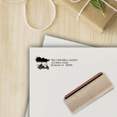 クリスマスツリー付きゴルフカート差出人住所 ラバースタンプ