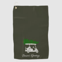 クリスマスツリー付きゴルフカート |ダークパイングリーン