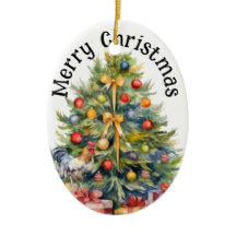 クリスマスツリー付きメリークリスマスルースター