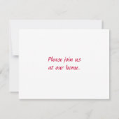 クリスマスツリー付きレッドジョユーノエル 招待状 (裏面)