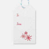 クリスマスツリー付きレッドトラック ギフトタグ (裏面)