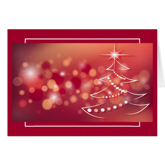 クリスマスツリー付き冬の背景 (正面横)