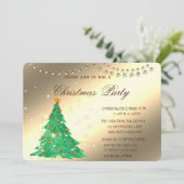 クリスマスツリー企業の、クリスマスパーティーインビタティ 招待状 (スタンド正面)