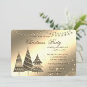 クリスマスツリー企業の、クリスマスパーティー 招待状 (スタンド正面)