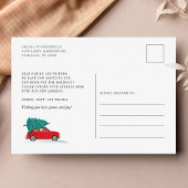 クリスマスツリー休日の新しいアドレス移動 案内ポストカード