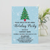 クリスマスツリー会社ホリデーパーティブルースノー 招待状 (スタンド正面)