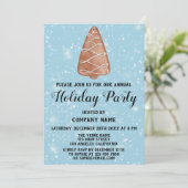 クリスマスツリー会社ホリデーパーティブルースノー 招待状 (スタンド正面)