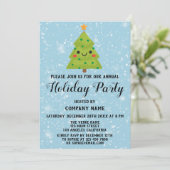 クリスマスツリー会社ホリデーパーティブルースノー 招待状 (スタンド正面)