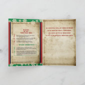 クリスマスツリー伝統 シーズンカード (内部)