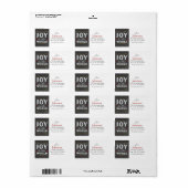 クリスマスツリー住所 シール (フルシート)