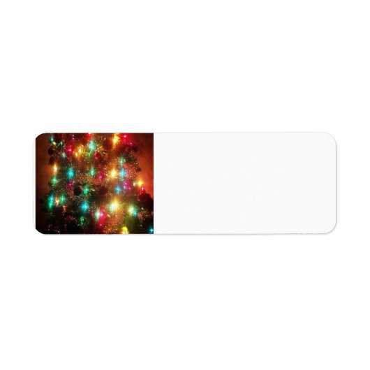 クリスマスツリー住所 シール (正面)