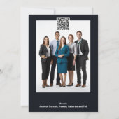 クリスマスツリー作家の休日の挨拶の写真を予約する シーズンカード (裏面)