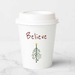 クリスマスツリー信じかわいい紙カップ 紙コップ