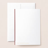 クリスマスツリー信じ金箔カード 箔カード (裏面封筒付き)