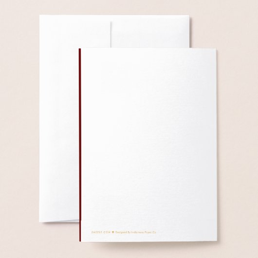 クリスマスツリー信じ金箔カード 箔カード (裏面封筒付き)