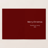 クリスマスツリー信じ金箔カード 箔カード (内部)