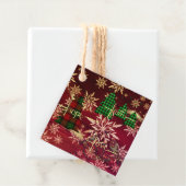 クリスマスツリー信仰ホープ愛金ゴールド雪片 フェイバータグ (インサイチュ)